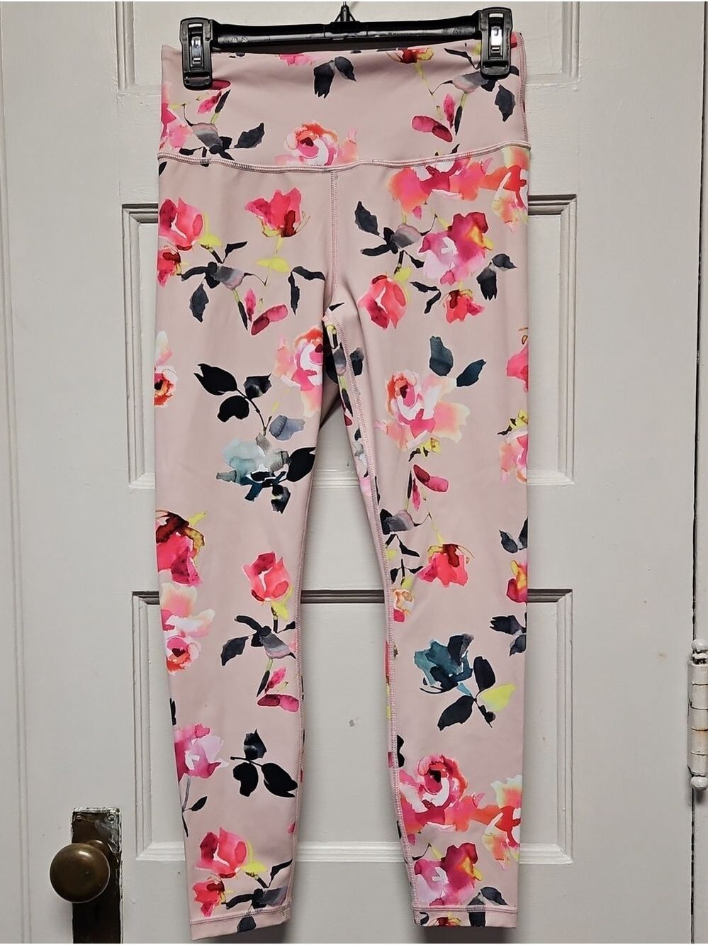 Athleta  Floral Pink Performance Leggings Size S